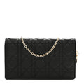 Dior Black Cannage Leather Pouch