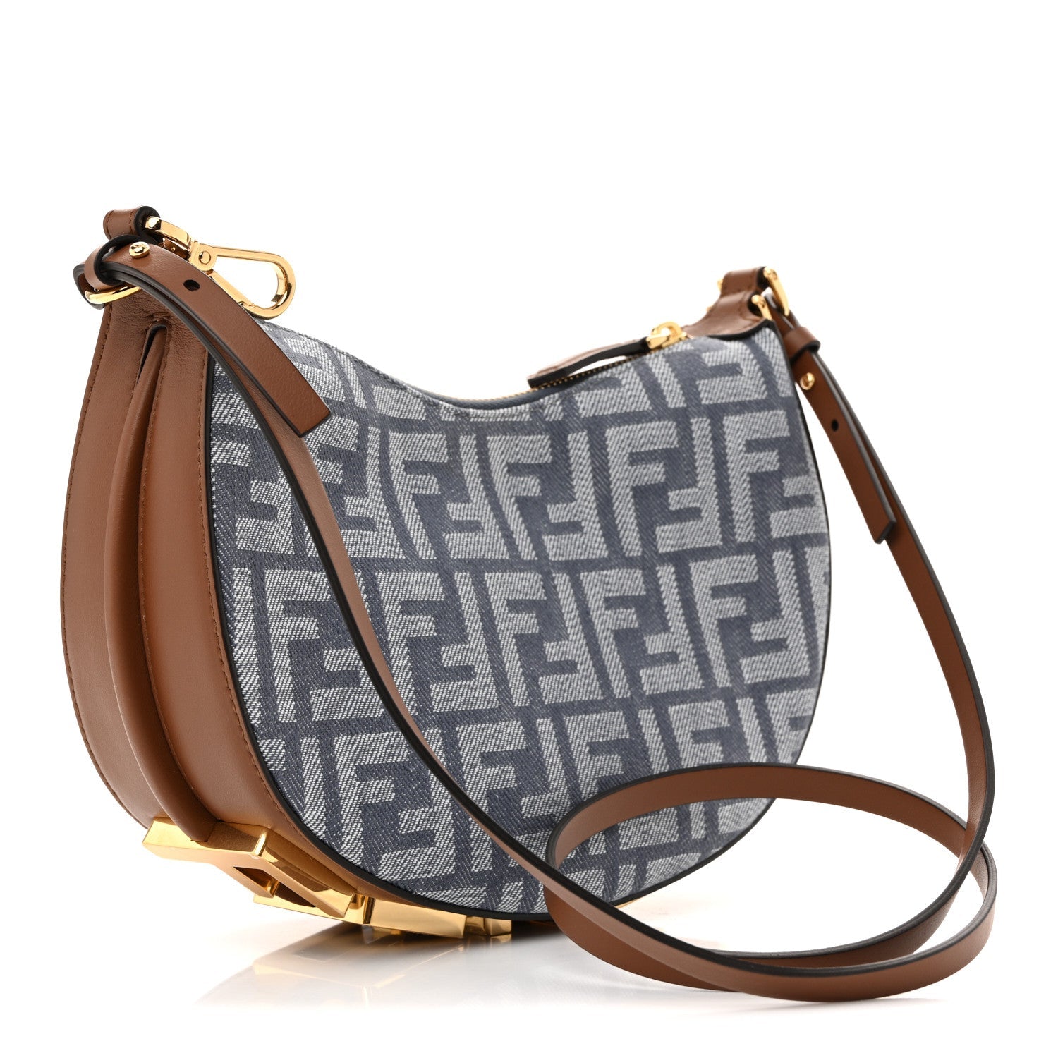 Fendi Blue FF Monogram O'Lock