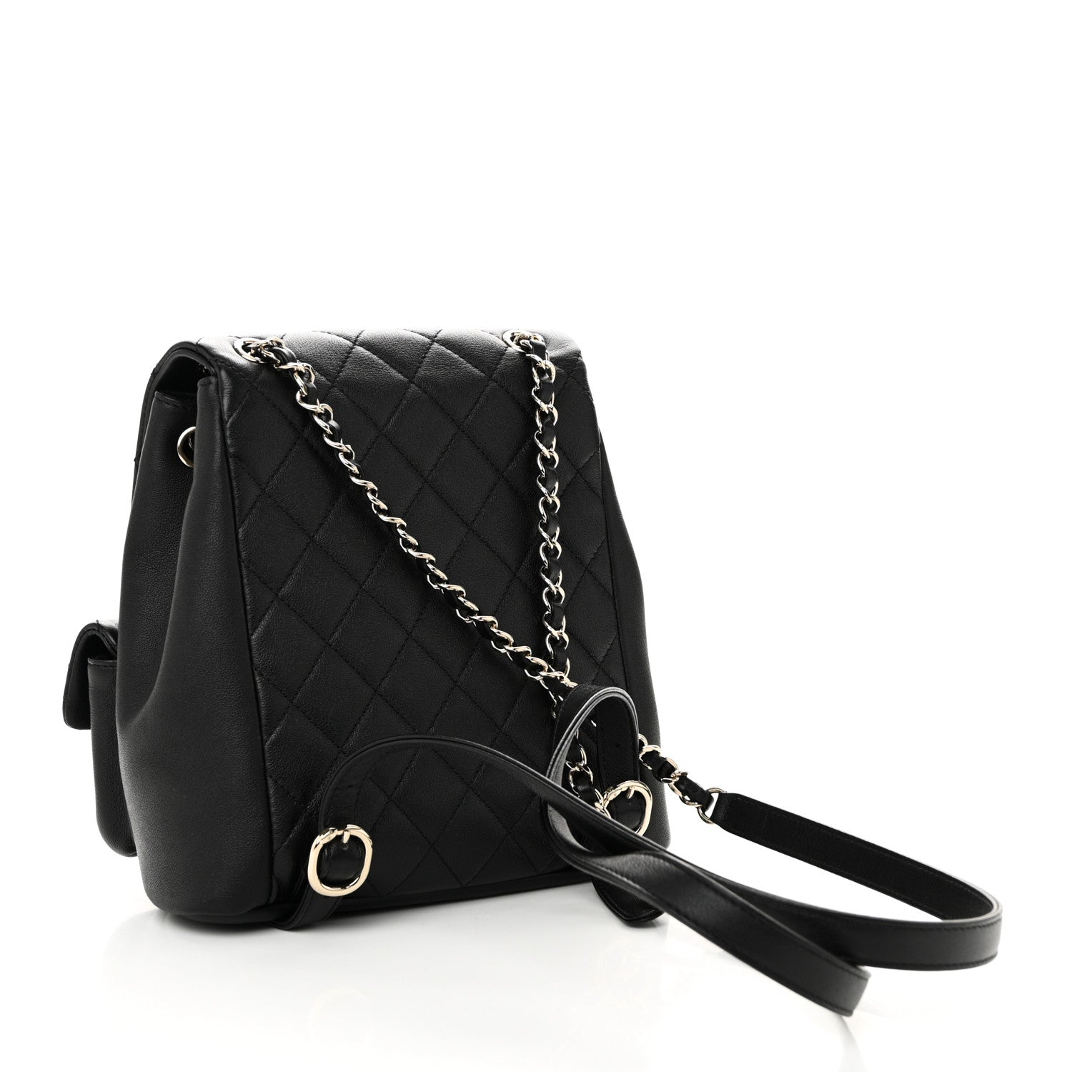 Chanel Black Quilted Leather Backpack