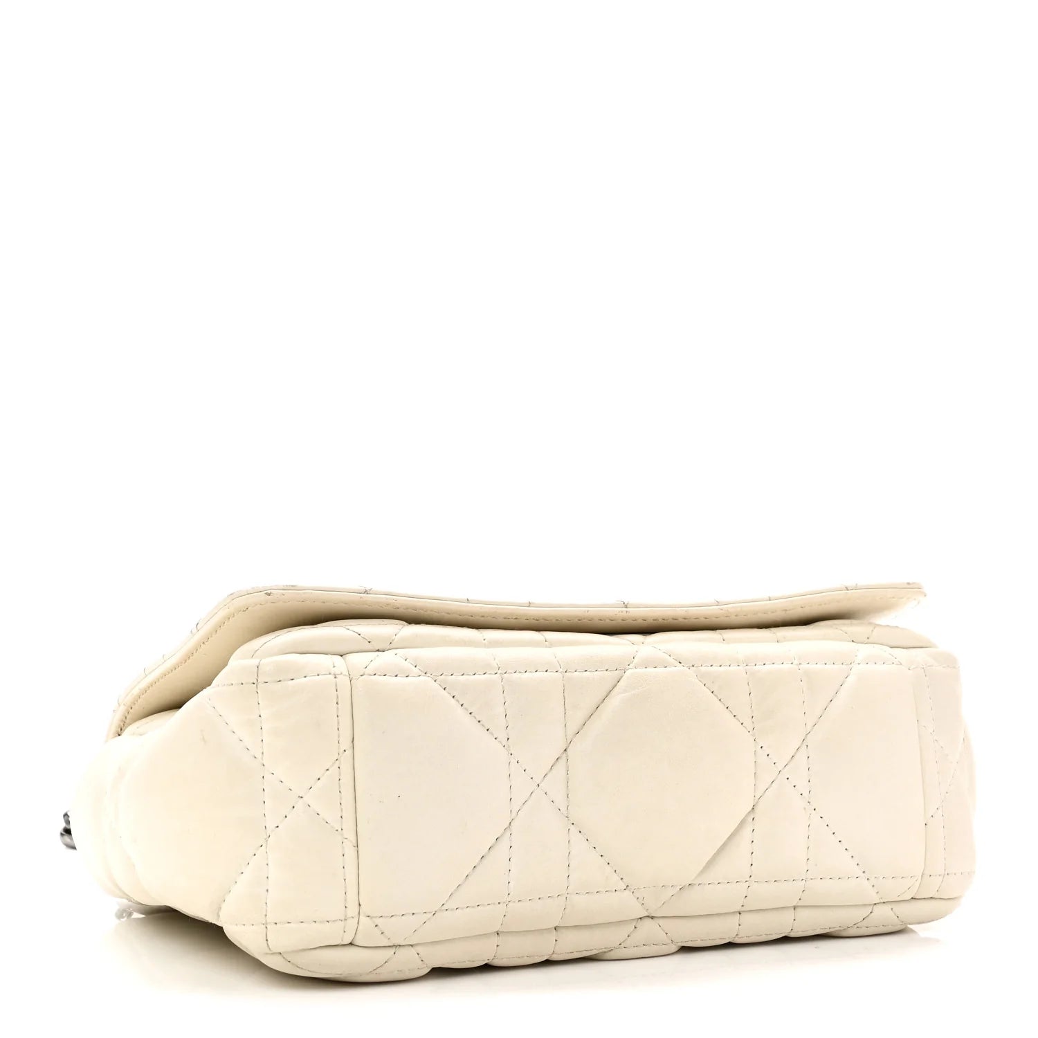 Dior White Padded Cannage Bag