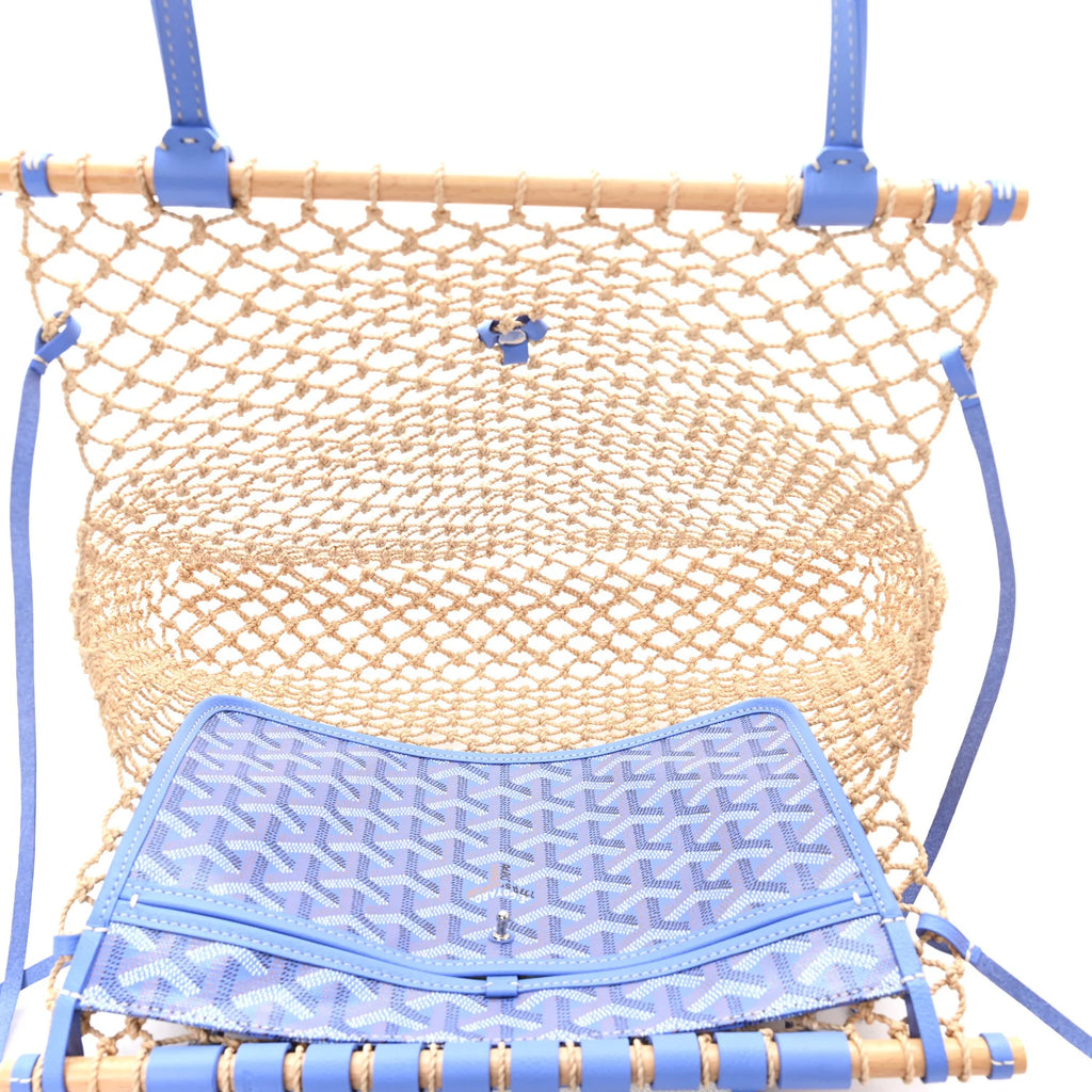 Goyard Blue Goyardine Méditerranee Tote