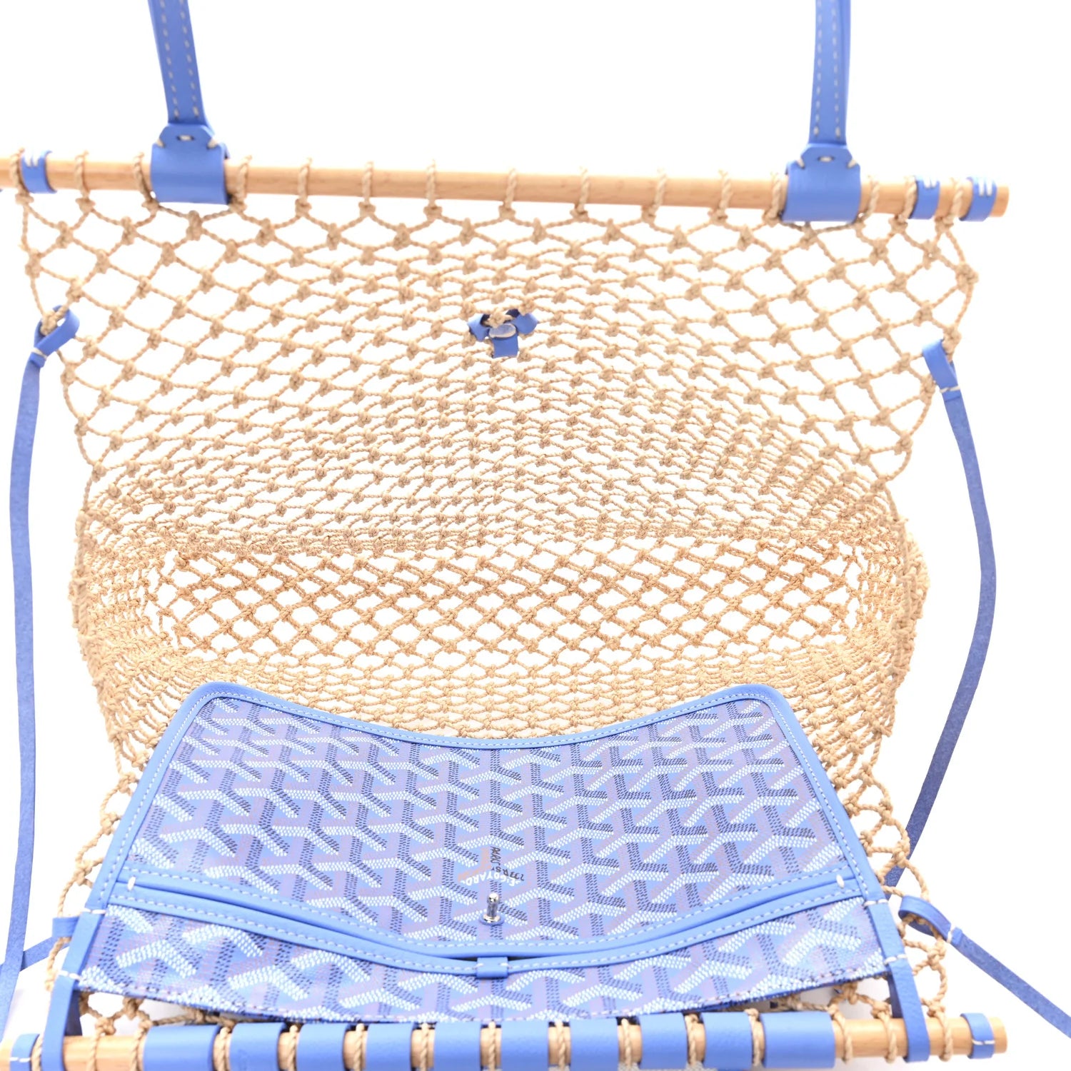 Goyard Blue Goyardine Méditerranee Tote