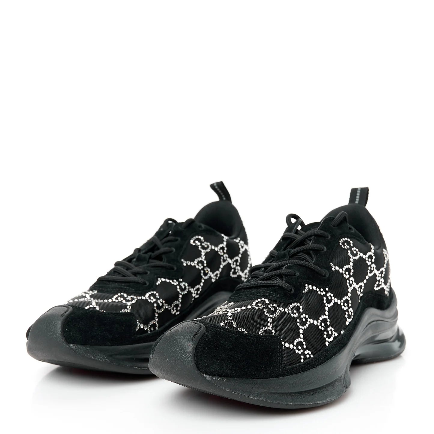 Gucci Crystal GG Mesh Sneakers