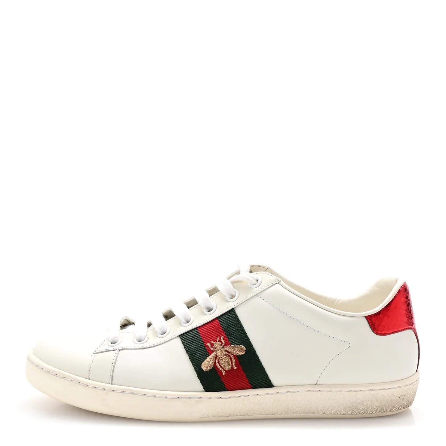 Gucci Ace Bee Leather Sneakers