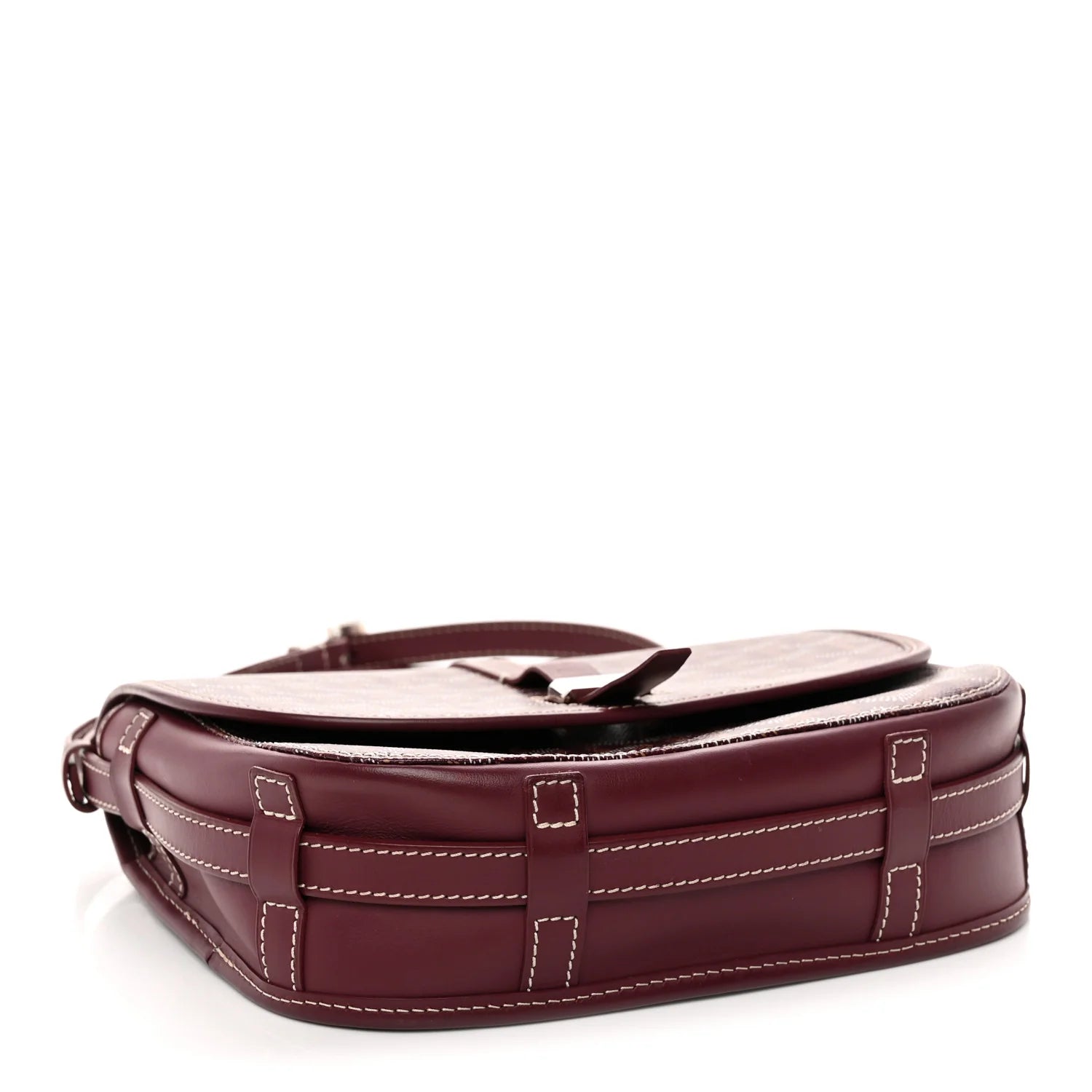 Goyard Burgundy Goyardine Belvedere Bag