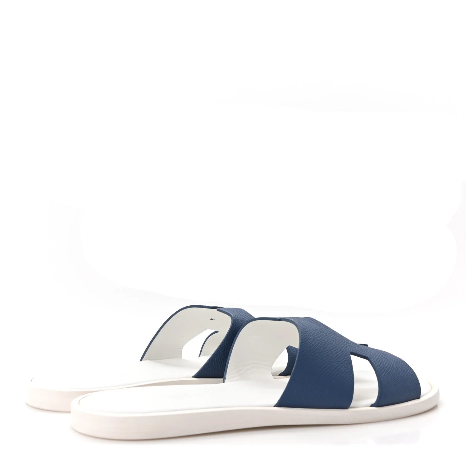 Hermes Blue White Oran Sandals