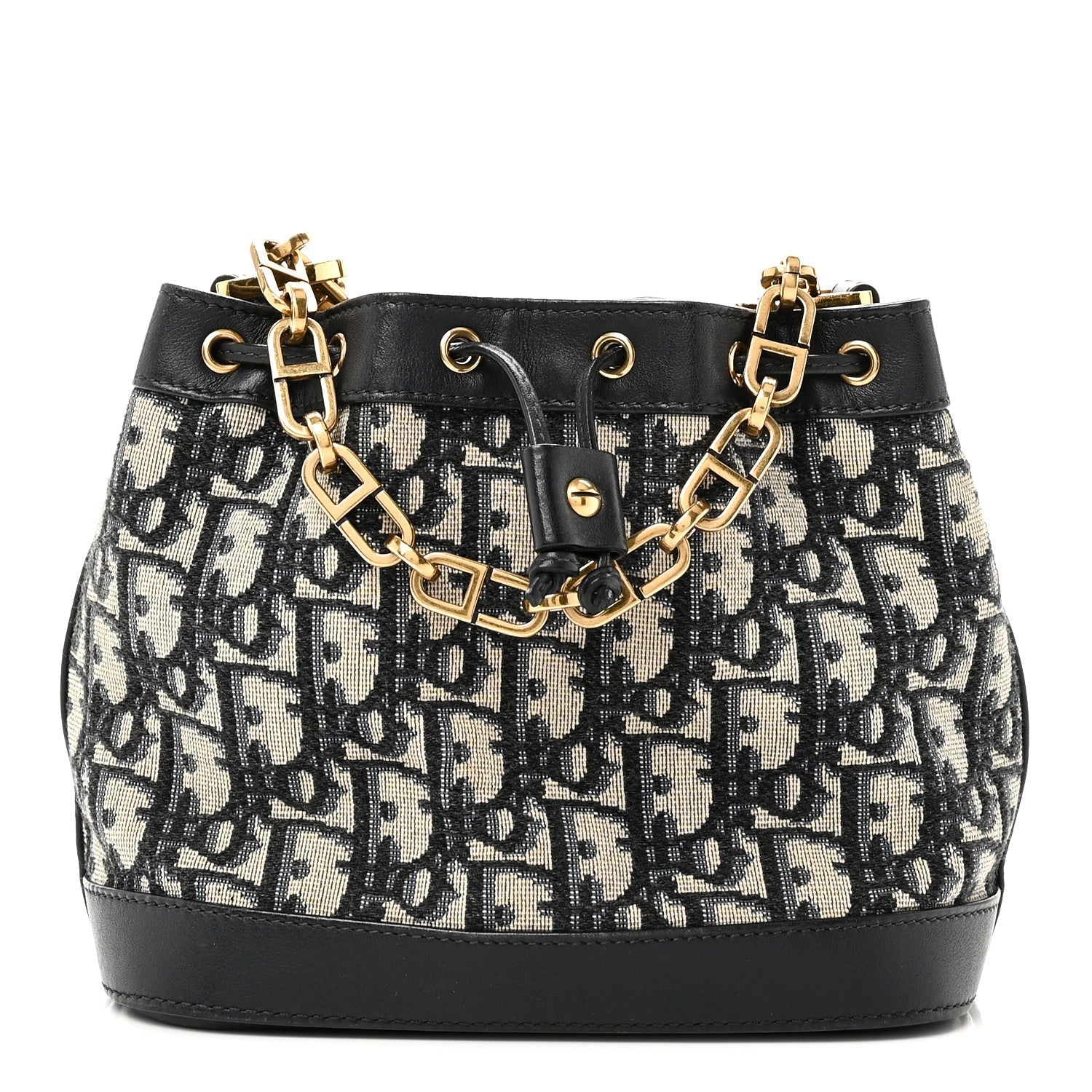 Dior Blue Oblique Bucket Bag