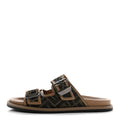 Fendi FF Monogram Buckle Slides