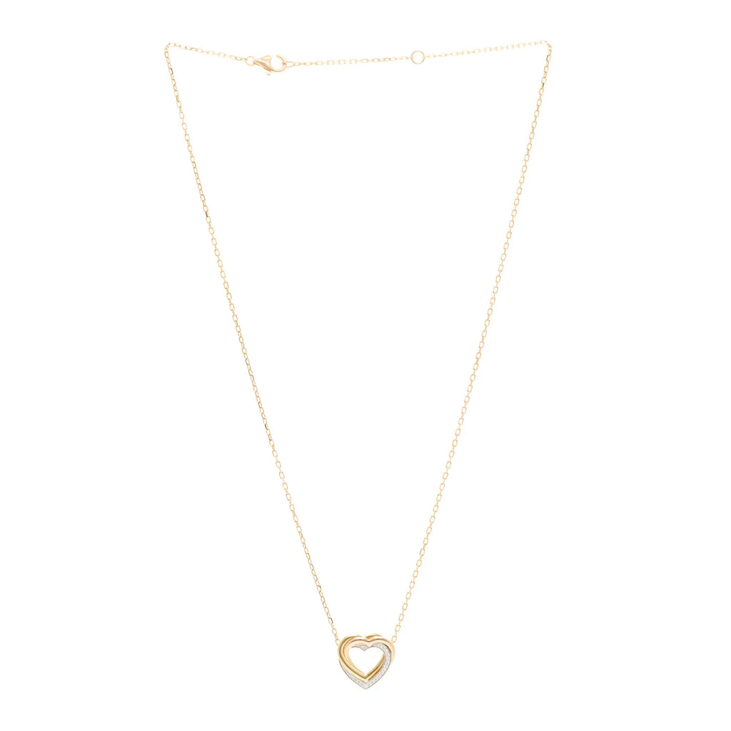 Cartier Gold Diamond Heart Necklace