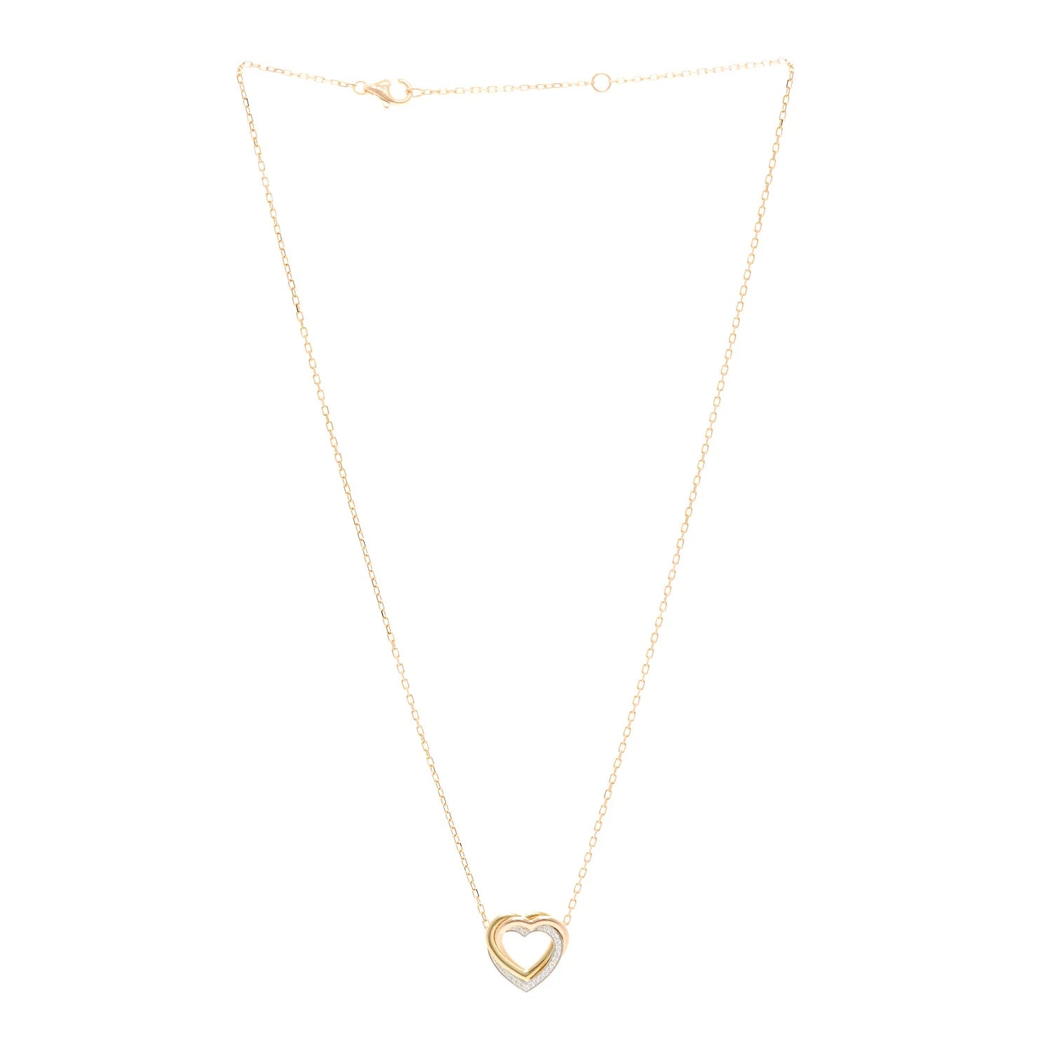 Cartier Gold Diamond Heart Necklace