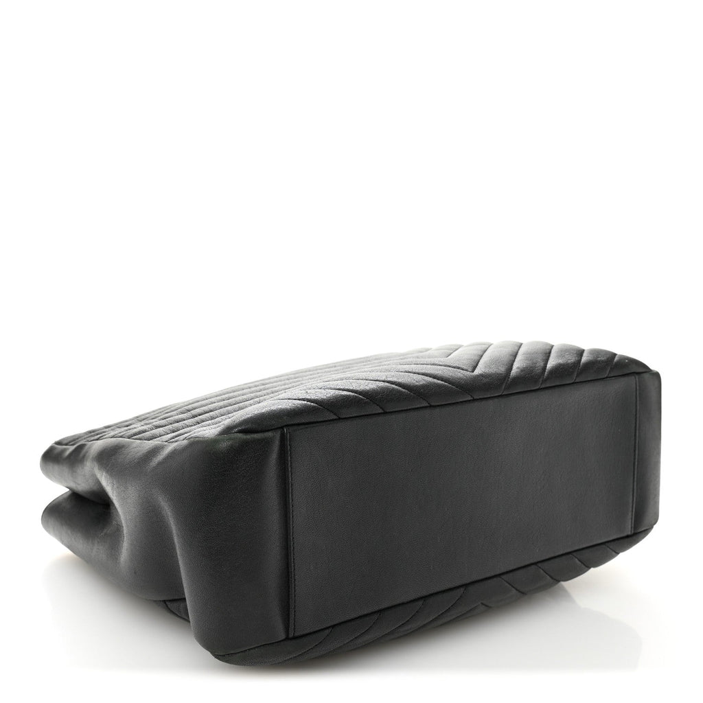 Saint Laurent Black Quilted Tote