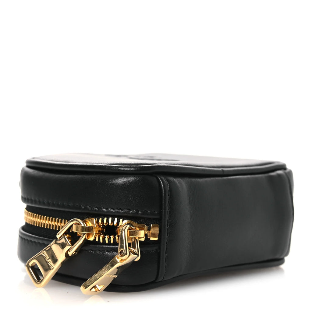 Miu Miu Black Leather Mini Bag