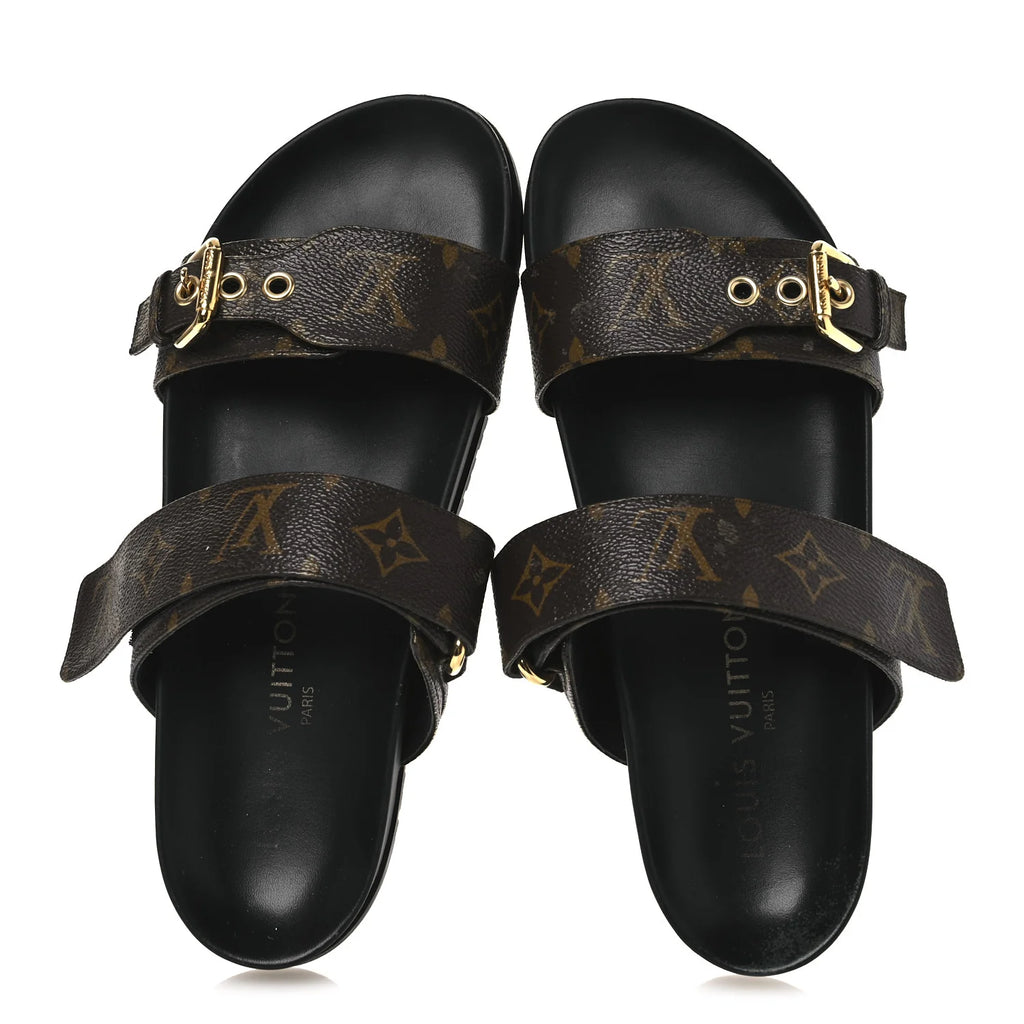 Louis Vuitton Monogram Buckle Sandals