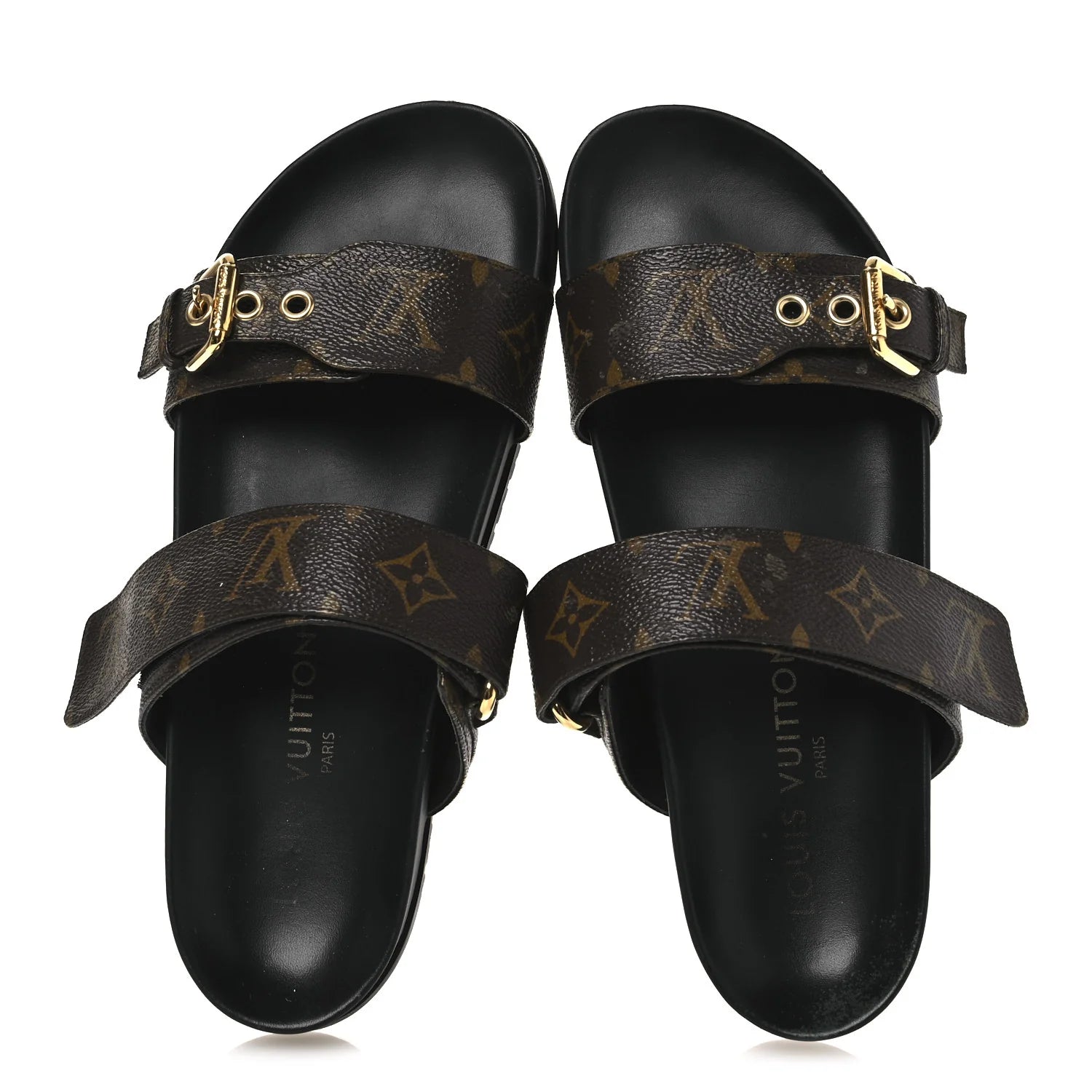 Louis Vuitton Monogram Buckle Sandals