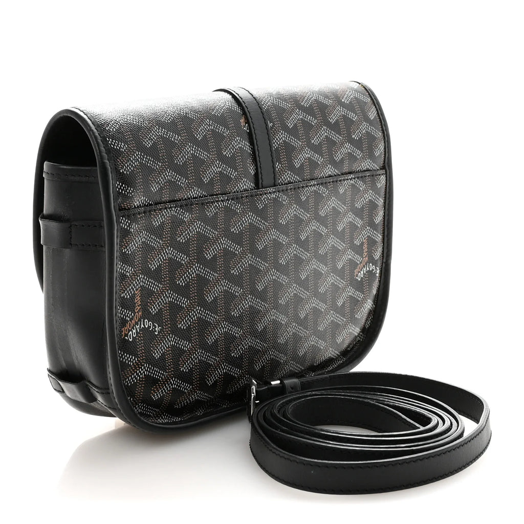 Goyard Black Goyardine Belvedere Bag
