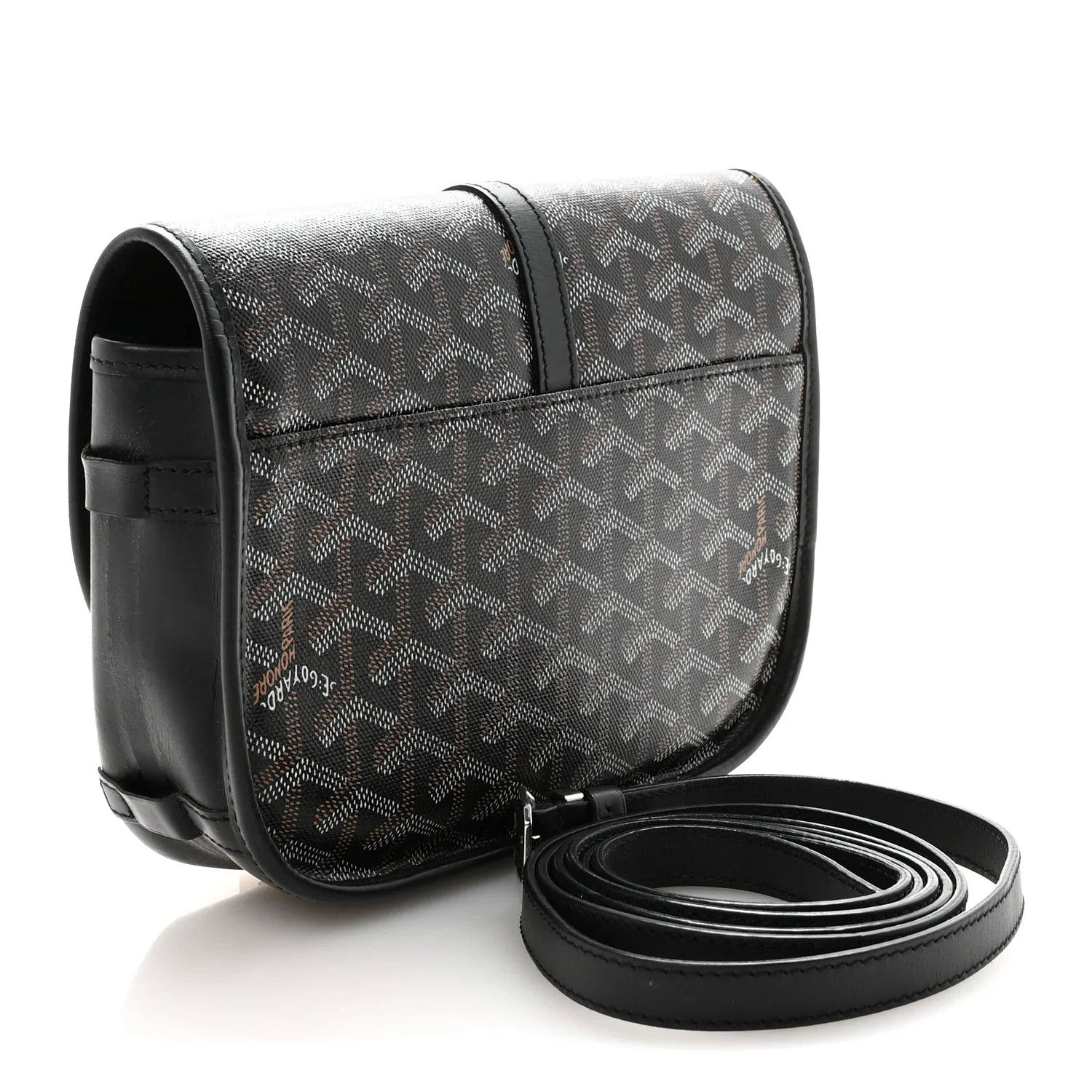 Goyard Black Goyardine Belvedere Bag