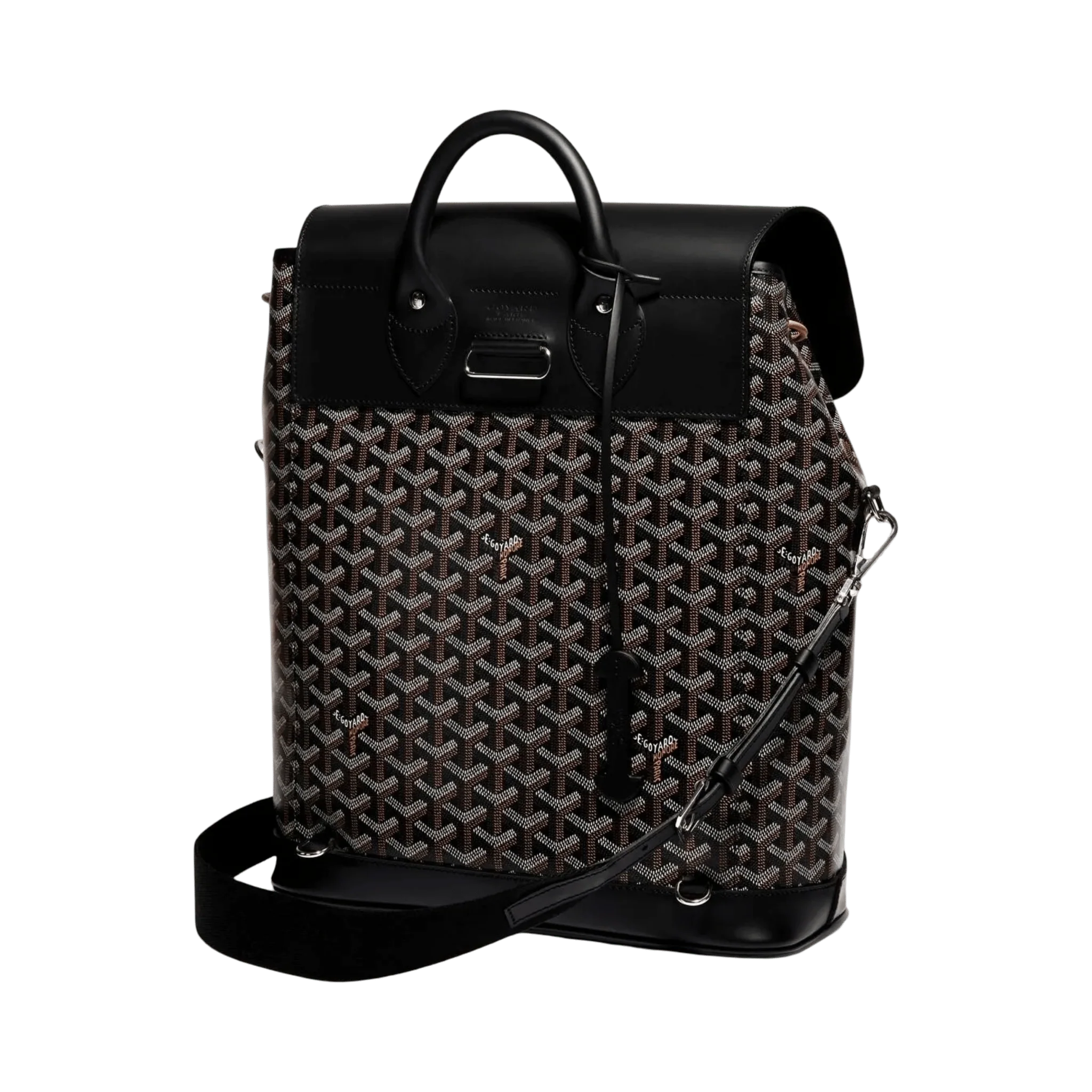 Goyard Gringoire Black Goyardine Backpack