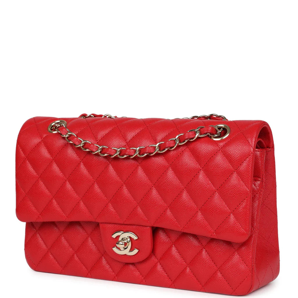 Chanel Red Quilted Lambskin Bag
