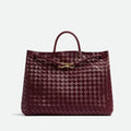 Bottega Veneta Burgundy Andiamo Tote