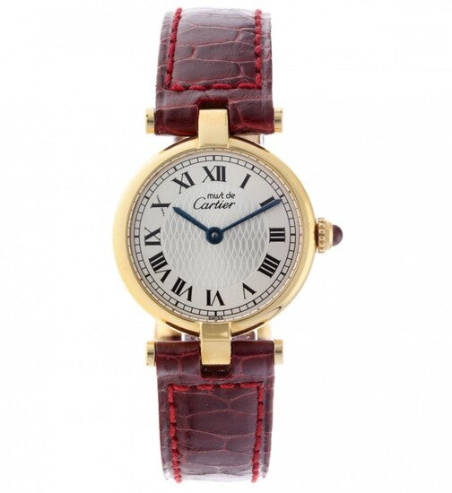 Cartier Must Gold Leather Watch