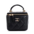 Chanel Black Quilted Mini Vanity