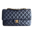 Chanel Navy Quilted Caviar Flap