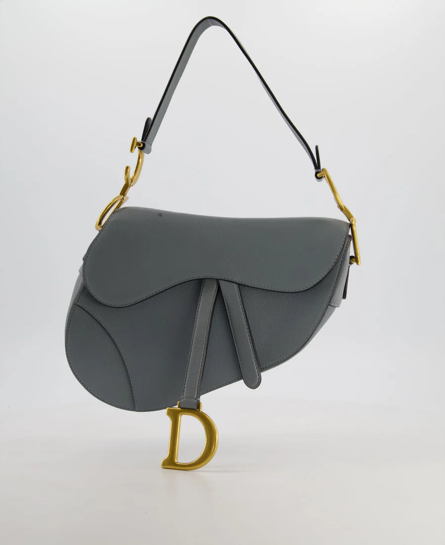 Dior Sky Blue Medium Saddle Bag
