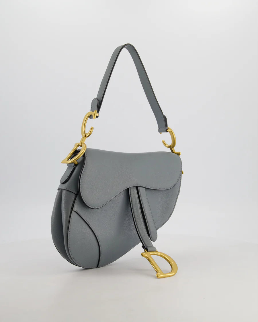 Dior Sky Blue Medium Saddle Bag