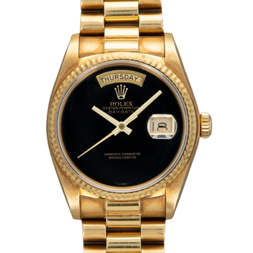 Rolex Day-Date Yellow Gold Black
