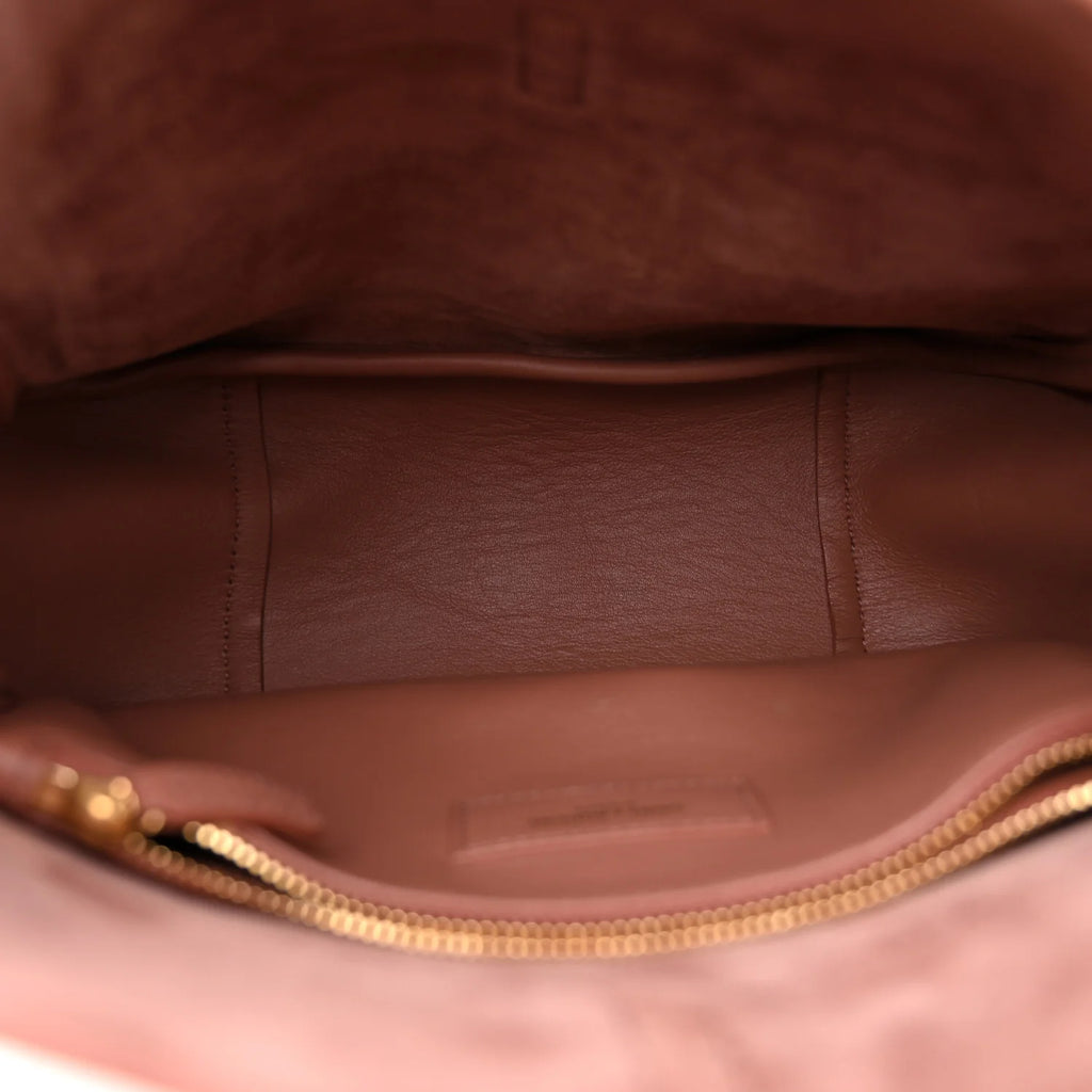 Saint Laurent Rose Suede Hobo