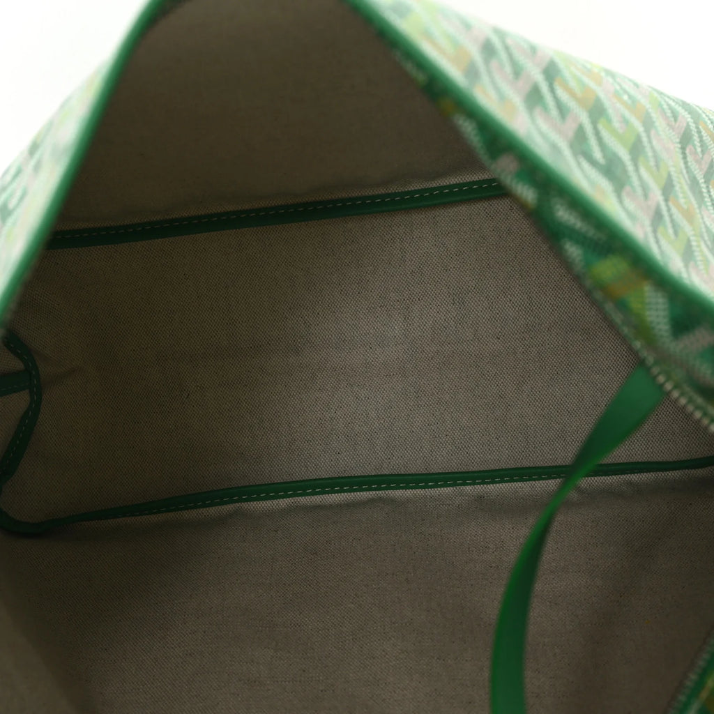 Goyard Green Goyardine Hobo Bag