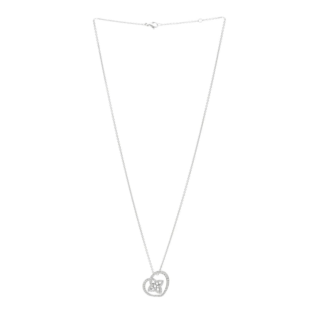 Louis Vuitton Silver Heart Necklace Short Description: