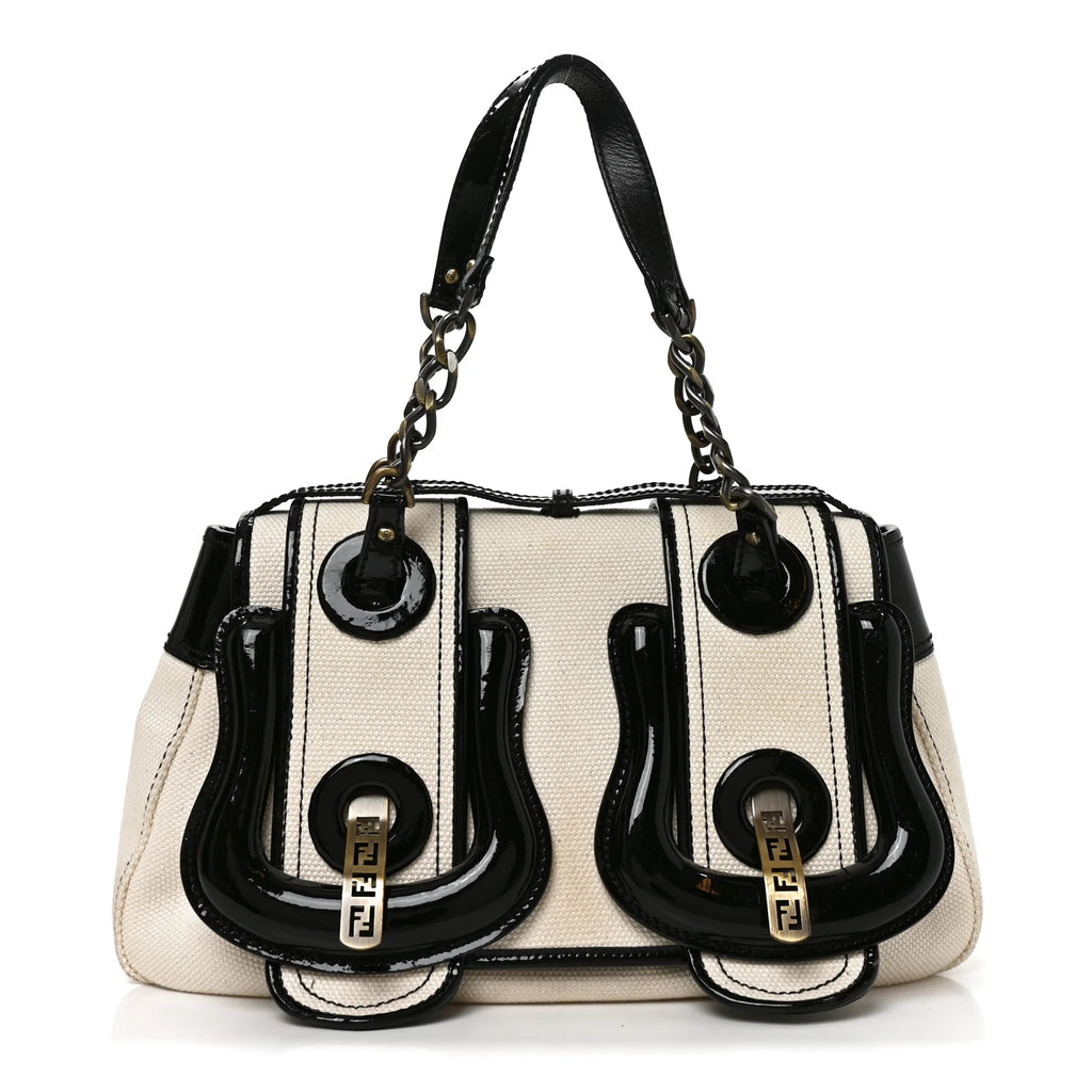 Fendi Canvas Patent B. Bag
