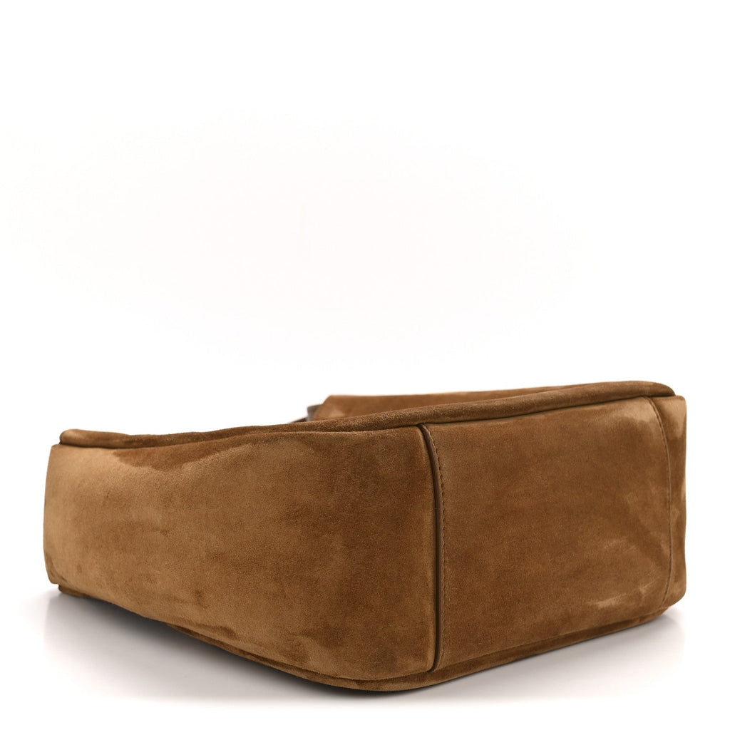 Saint Laurent Brown Suede Hobo