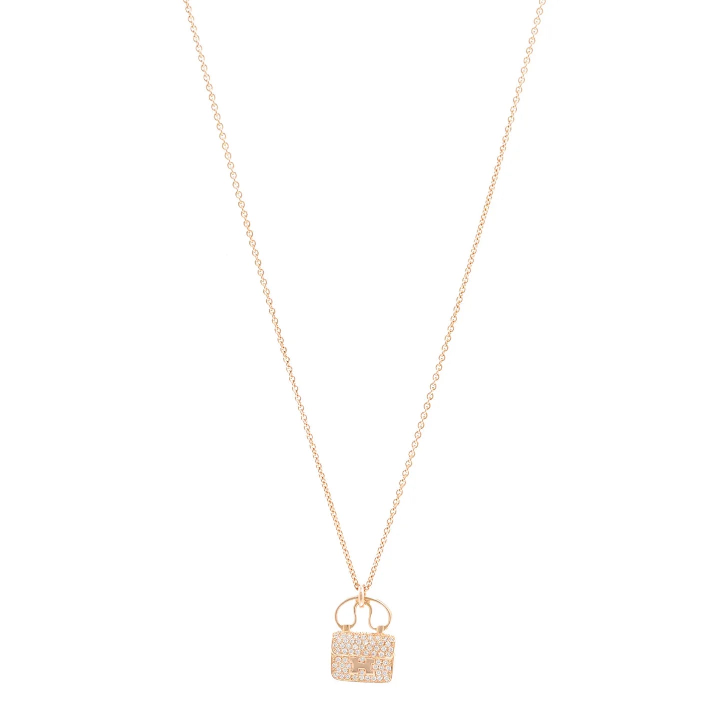 Hermes Diamond Amulette Birkin Necklace