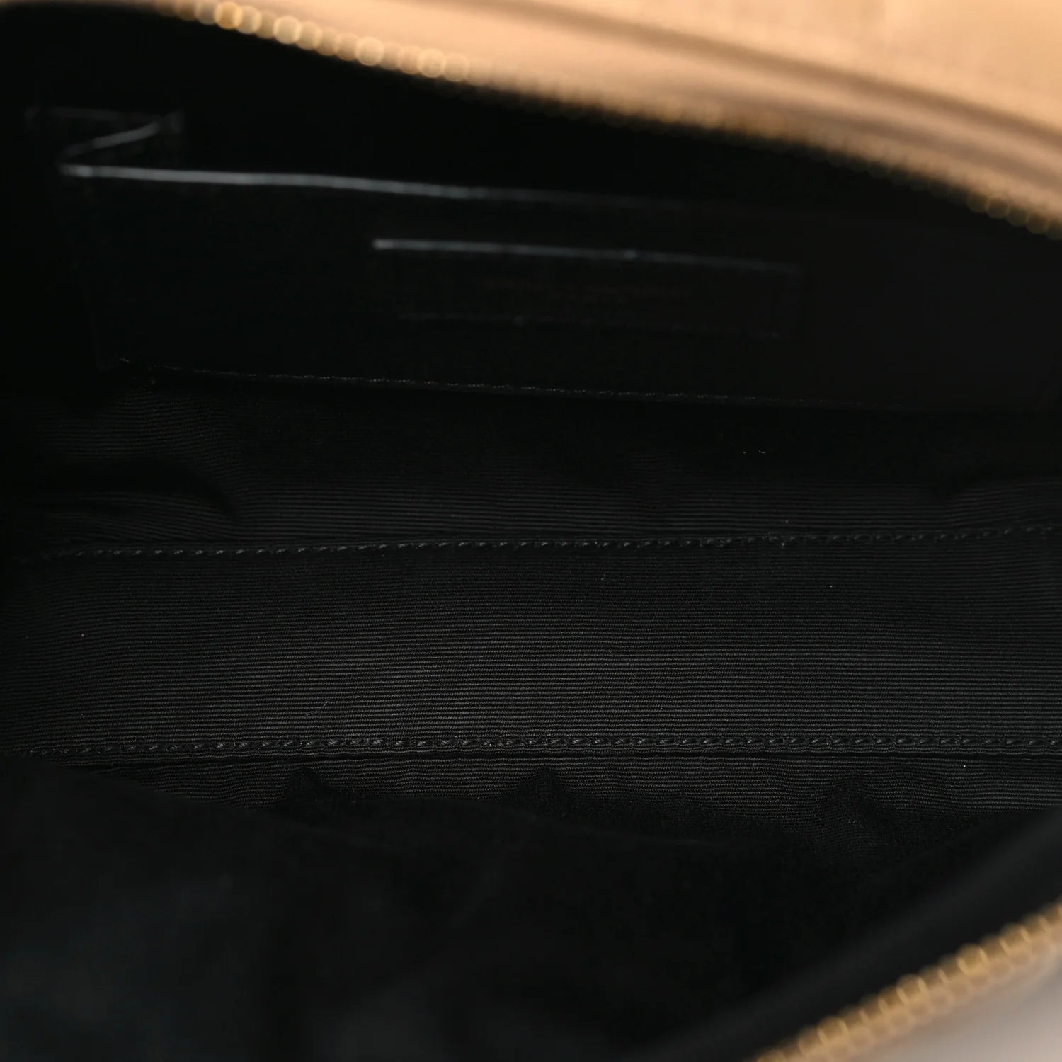 Saint Laurent Beige Quilted Camera Bag