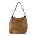 Saint Laurent Brown Suede Hobo