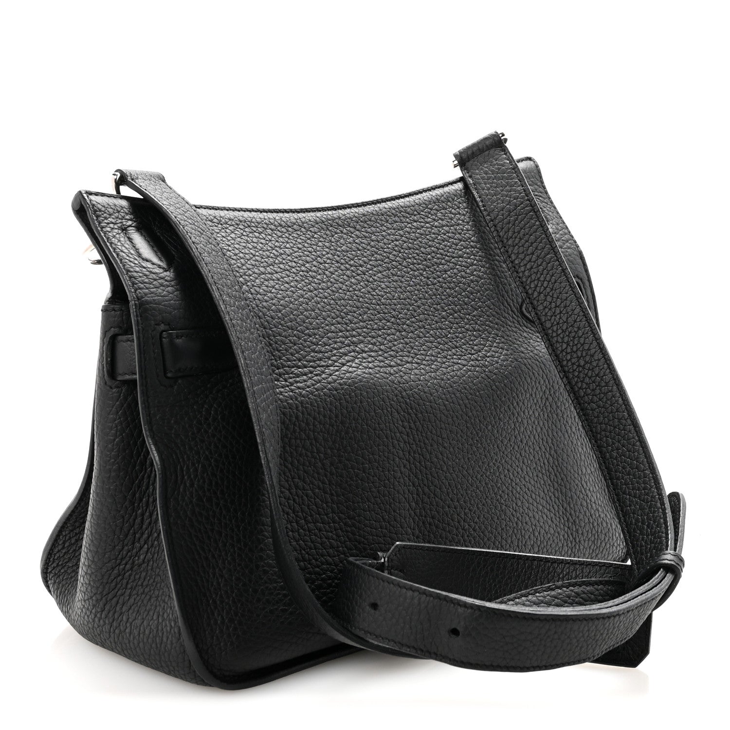 Hermes Black Grained Leather Jypsiere