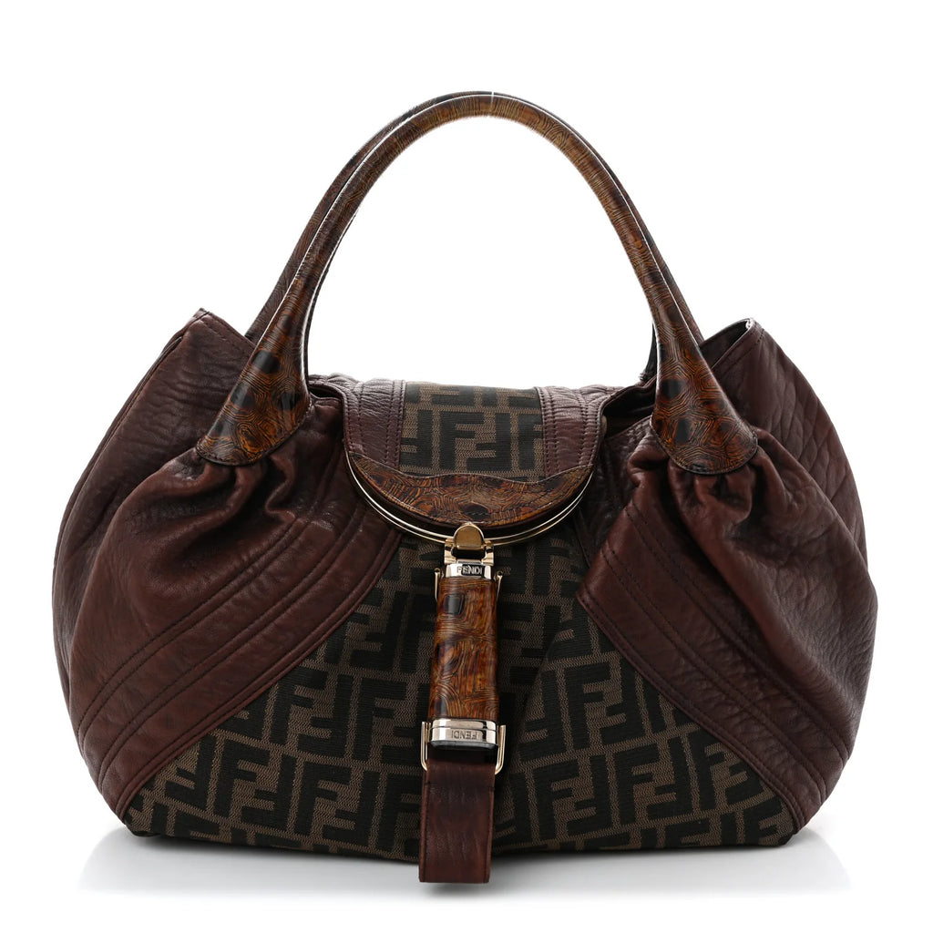 Fendi Brown Zucca Spy Bag