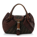 Fendi Brown Zucca Spy Bag