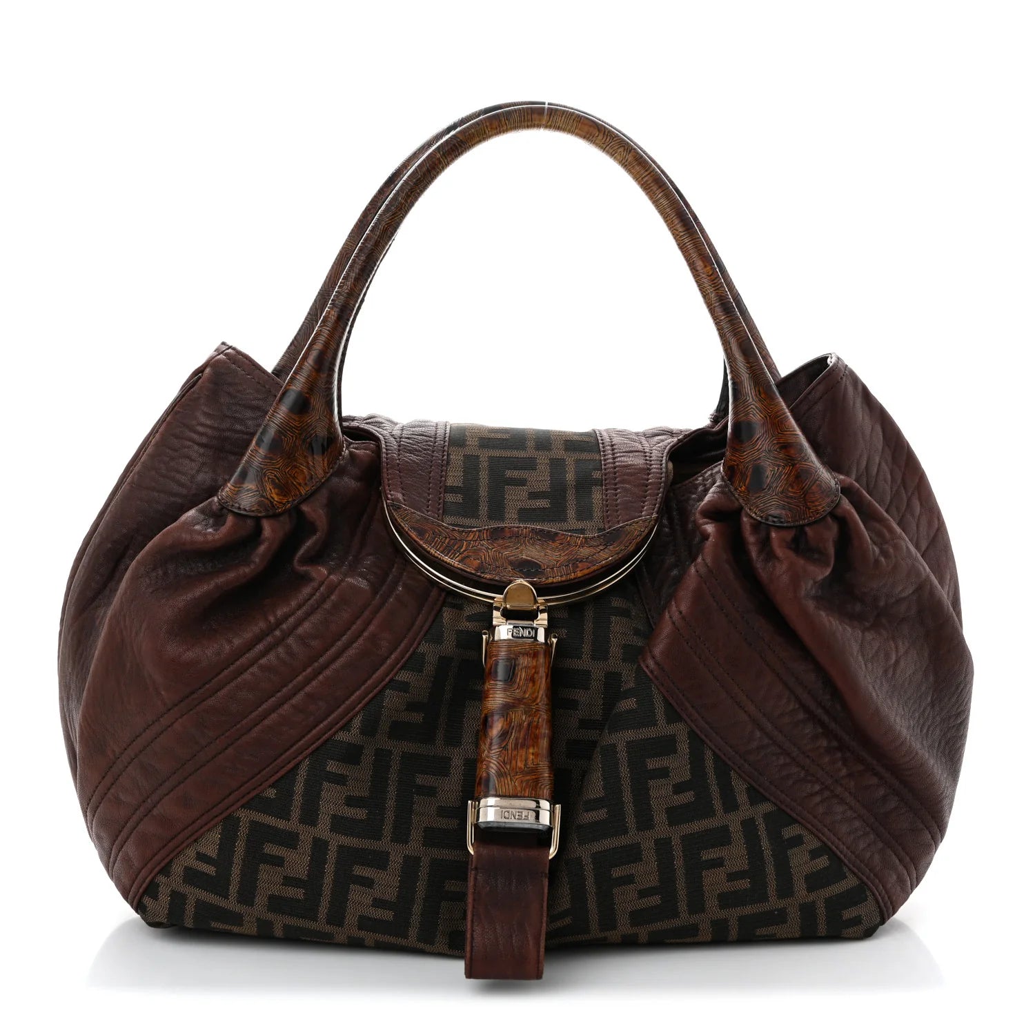 Fendi Brown Zucca Spy Bag