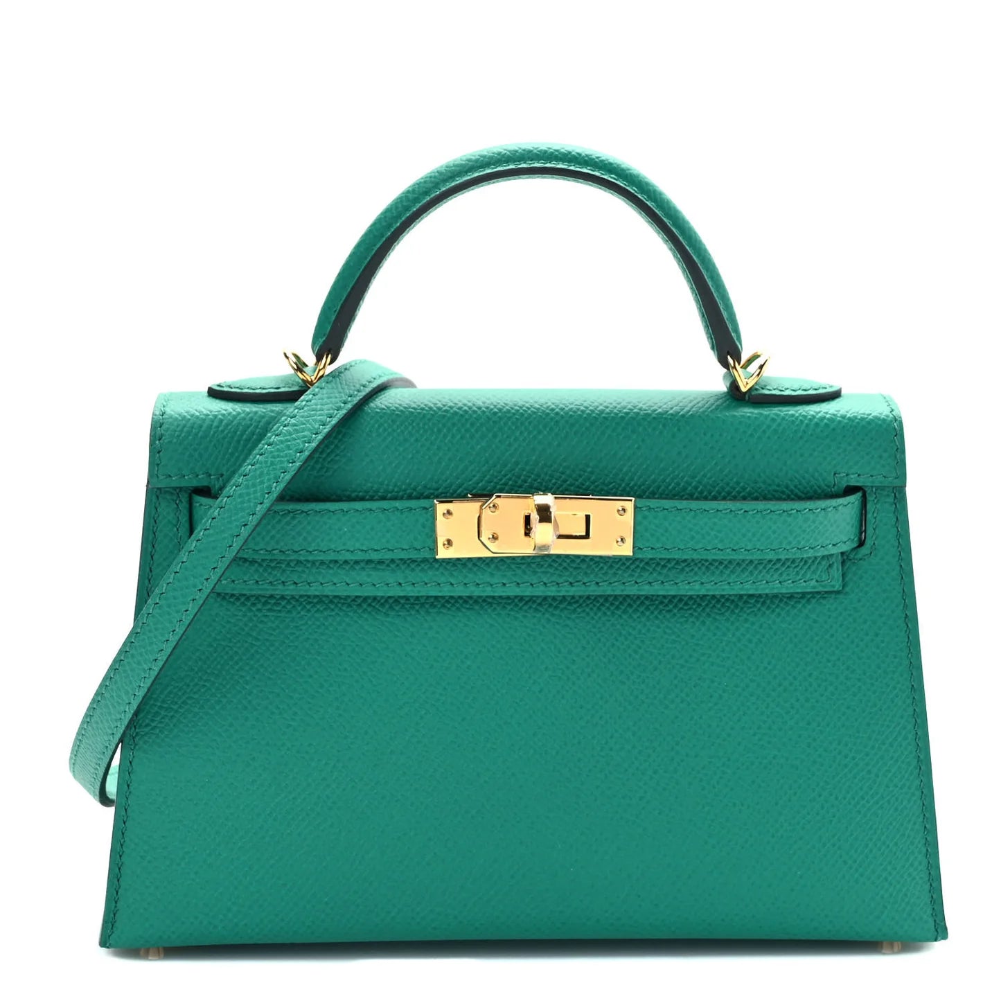 Hermes Kelly Green Epsom Handbag