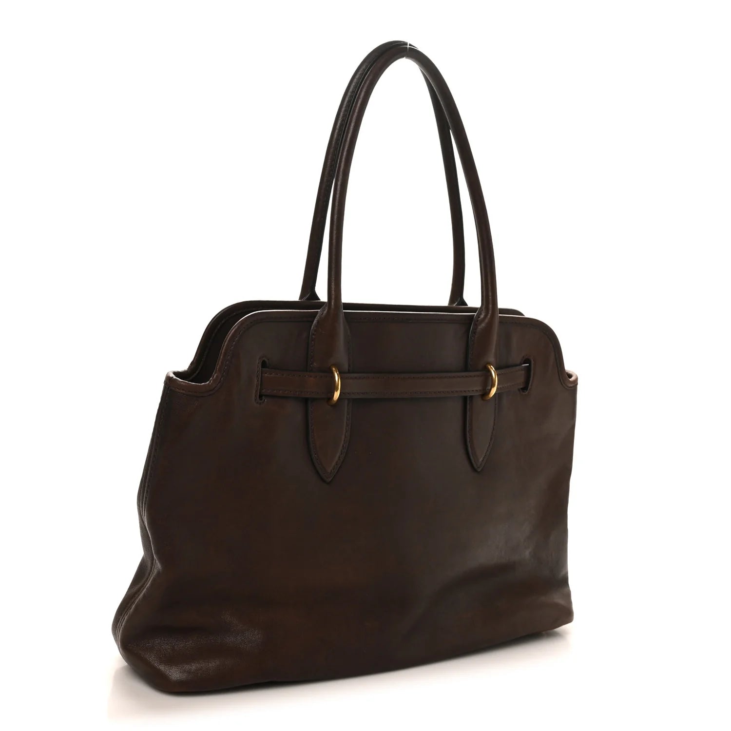 Miu Miu Brown Leather Tote