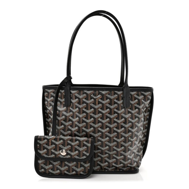Goyard Black Goyardine Mini Tote