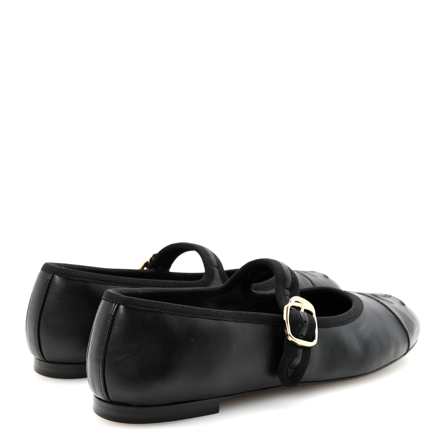 Chanel Black Leather Mary Janes