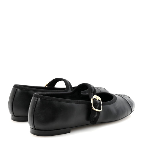Chanel Black Leather Mary Janes