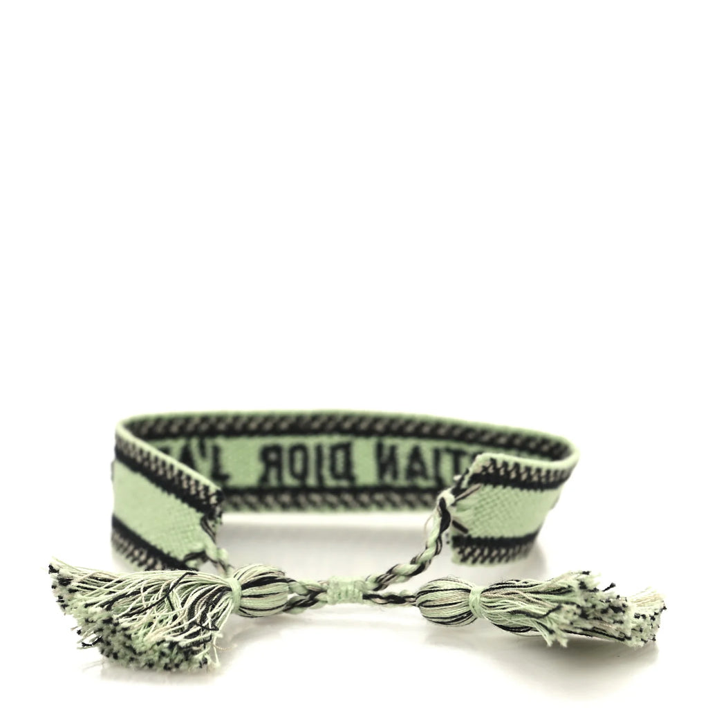 Dior Green Woven J'Adior Bracelet