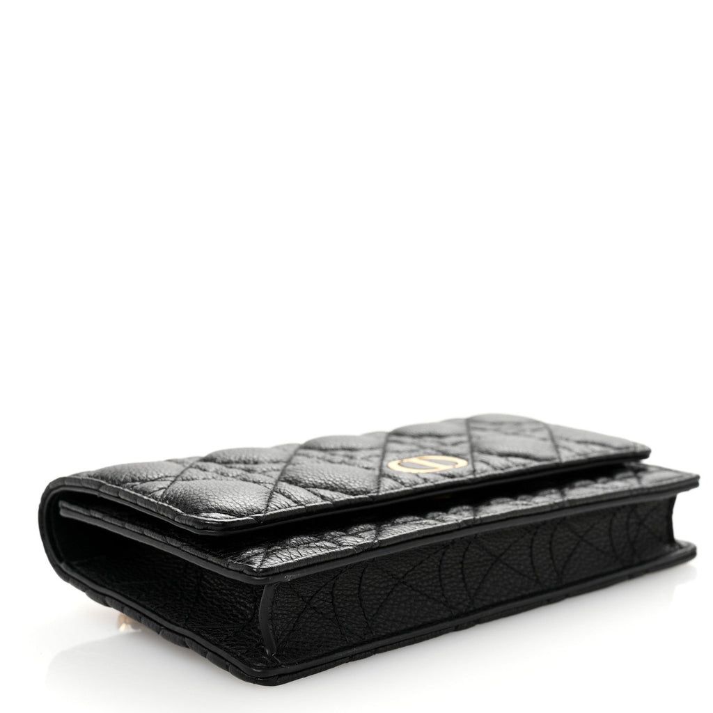 Dior Black Cannage Quilted Pouch