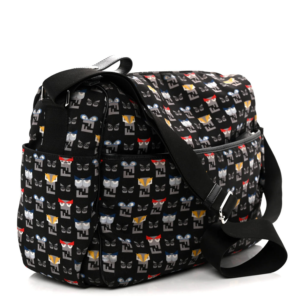 Fendi Black Monster Diaper Bag