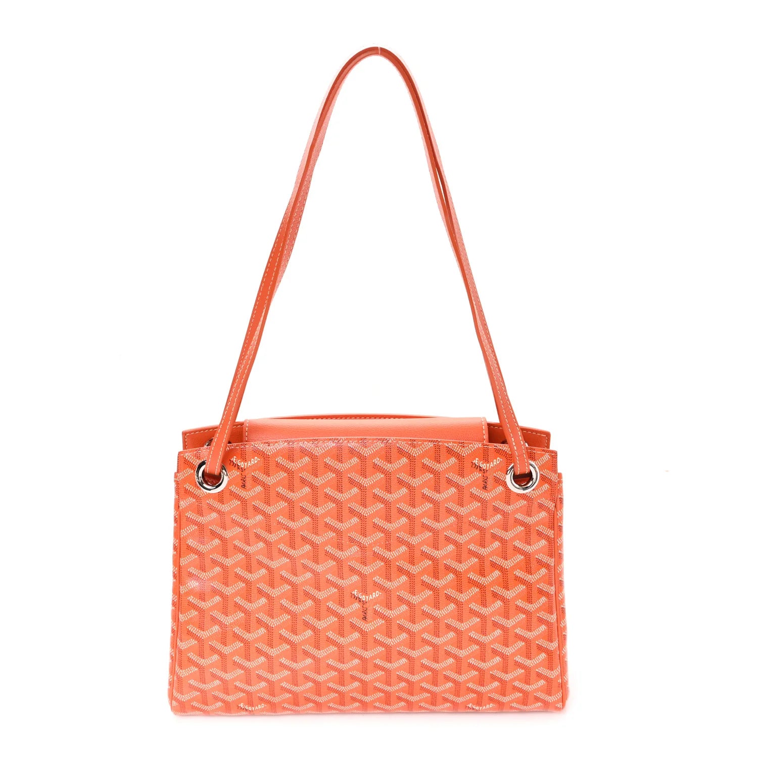 Goyard Orange Goyardine Marie-Galante Bag
